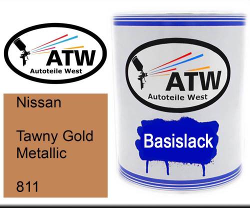 Nissan, Tawny Gold Metallic, 811: 1L Lackdose, von ATW Autoteile West.